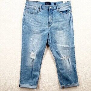 Lucky Brand Mid Rise Boyfriend SIENNA Cropped Jeans Size 31 NEW